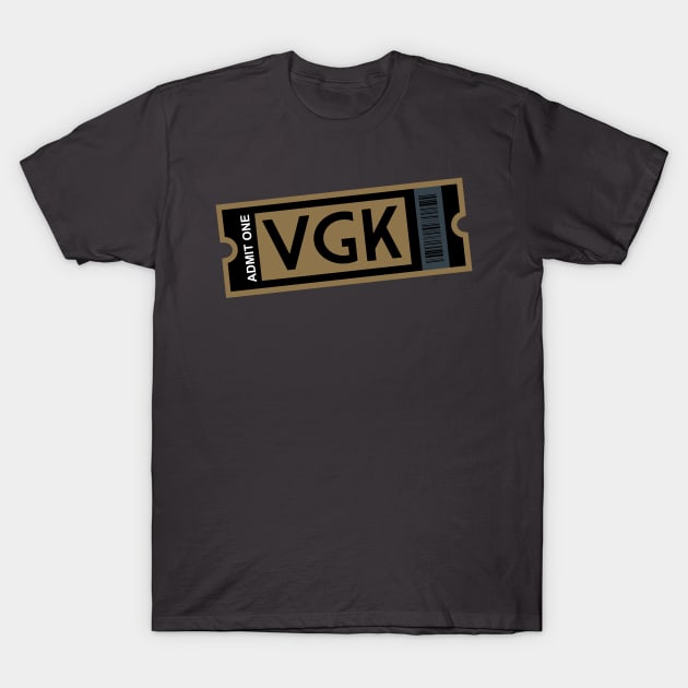 VGK Ticket T-Shirt by CasualGraphic